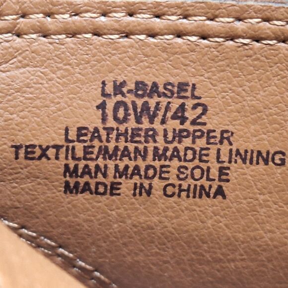 Lucky Brand Basel Booties Toffee Side Zip 1.5" Block Heel Round Toe 10W *WIDE* - Picture 11 of 16